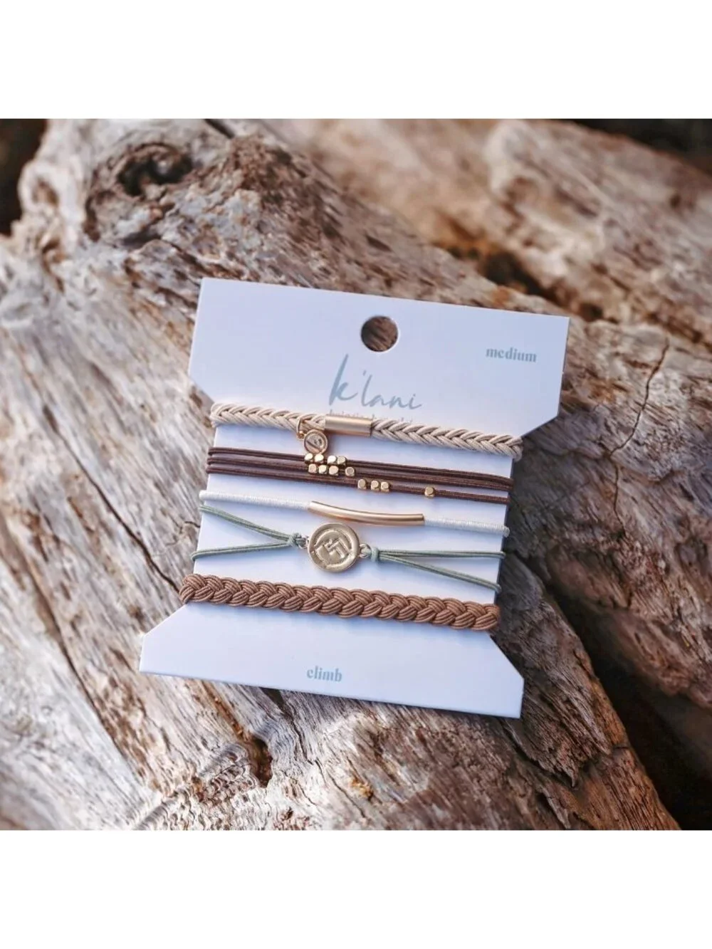Elastic Hair Tie Bracelets - Stylish Ponytail Holders for Medium Hair